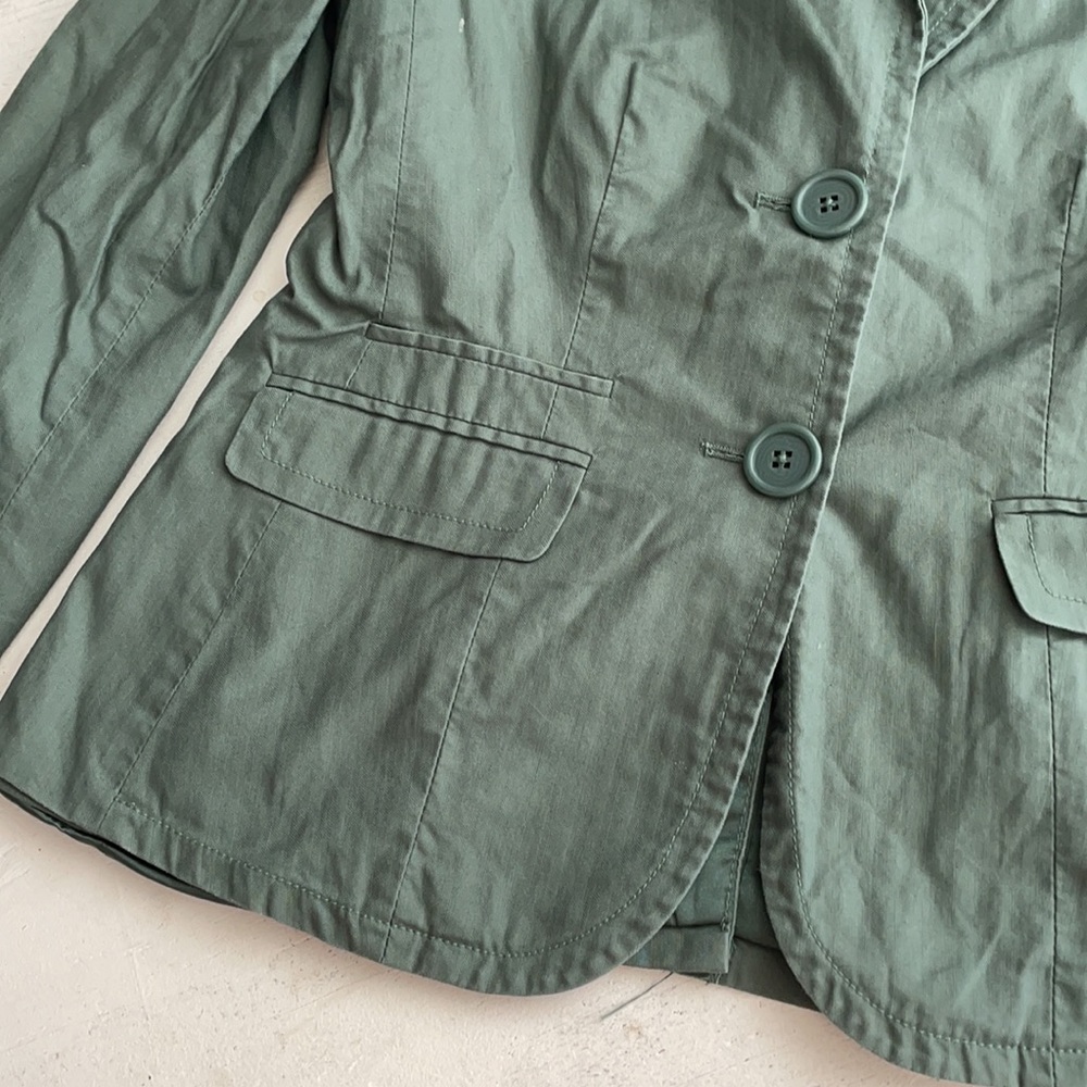 [ Gap Dark Green Double Button Collared Blazer ] 4 - image 2